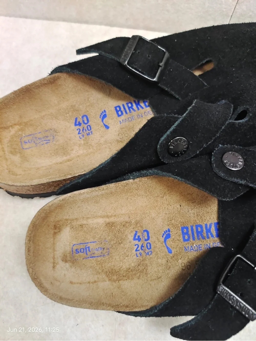 NWOB Birkenstock Boston Clog, Black, Women’s Size 9 - Picture 2 of 4